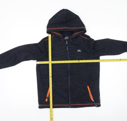 Trespass Boys Blue Full Zip Hooded Hoodie Fleece Jacket Age 11 Years 146cm