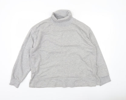 PrettyLittleThing Women’s Grey Roll Neck Sweatshirt UK 8