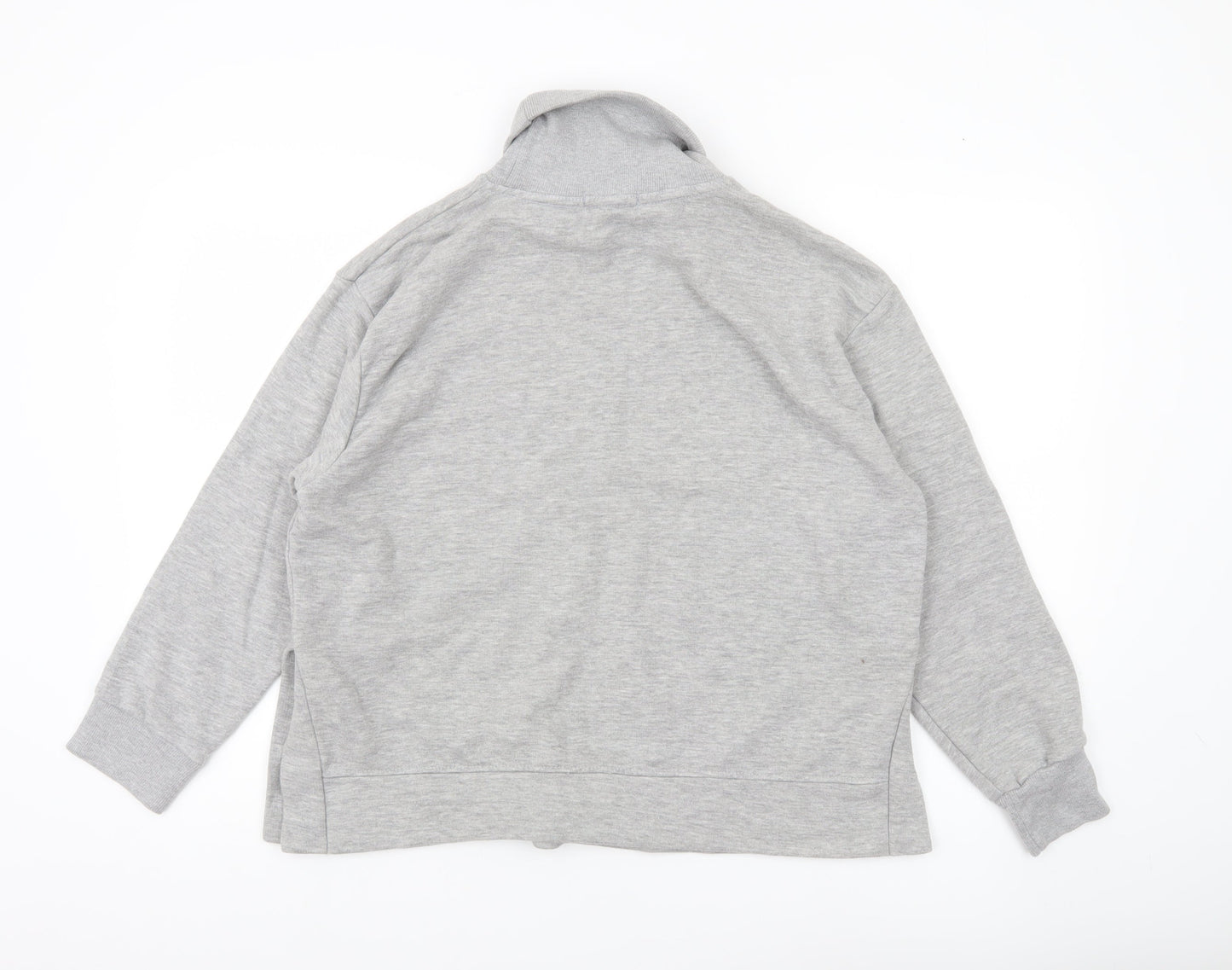 PrettyLittleThing Women’s Grey Roll Neck Sweatshirt UK 8