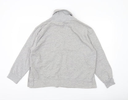 PrettyLittleThing Women’s Grey Roll Neck Sweatshirt UK 8