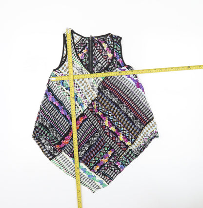 Warehouse Women’s Multicoloured Viscose Camisole Tank Top UK 8