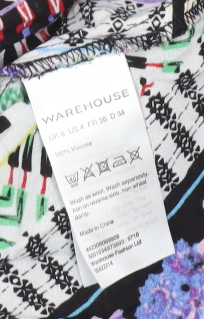 Warehouse Women’s Multicoloured Viscose Camisole Tank Top UK 8