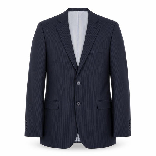 Marks and Spencer Men’s Blue Pinstripe Wool Blend Blazer Jacket 40 Chest