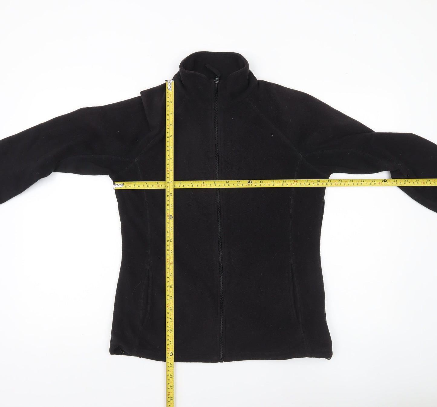 Mountain Warehouse Womens Black Fleece Jacket UK 12 Full Zip