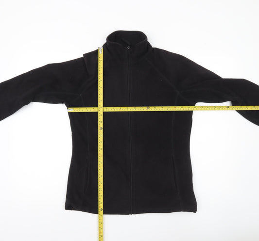 Mountain Warehouse Womens Black Fleece Jacket UK 12 Full Zip