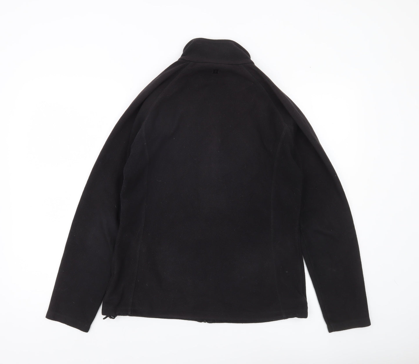 Mountain Warehouse Womens Black Fleece Jacket UK 12 Full Zip