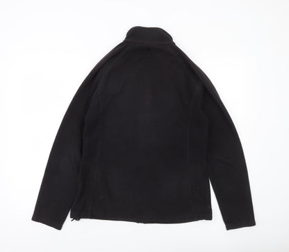 Mountain Warehouse Womens Black Fleece Jacket UK 12 Full Zip