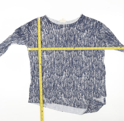 Linea Women’s Blue Boat Neck Lightweight Pullover Jumper Size M