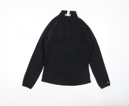 Decathlon Women’s Black Fleece Sweatshirt UK 12 Half Zip Long Sleeve