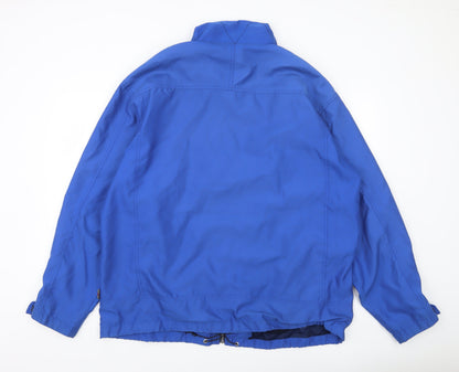 Lettfield Men’s Blue 2XL Polyester Full Zip Casual Jacket