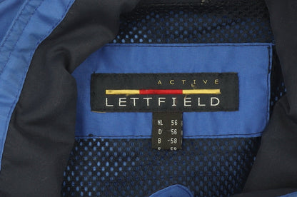 Lettfield Men’s Blue 2XL Polyester Full Zip Casual Jacket