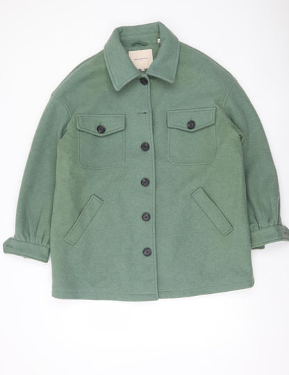 ONLY Carmakoma Women’s Green Plus Size 16 Button Jacket