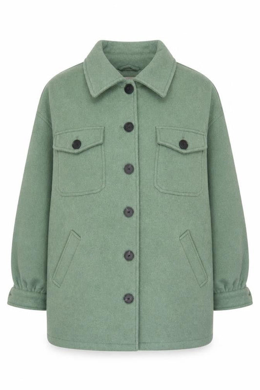ONLY Carmakoma Women’s Green Plus Size 16 Button Jacket
