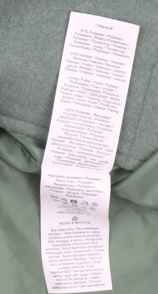 ONLY Carmakoma Women’s Green Plus Size 16 Button Jacket