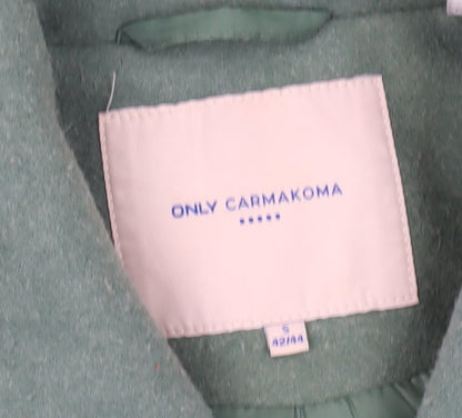 ONLY Carmakoma Women’s Green Plus Size 16 Button Jacket