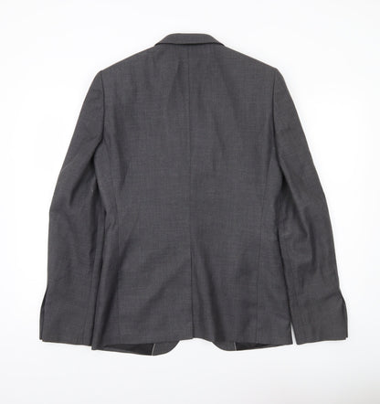 Burton Menswear Men's Grey Slim Fit 36L Blazer Jacket