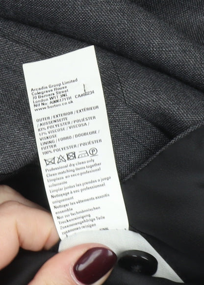 Burton Menswear Men's Grey Slim Fit 36L Blazer Jacket