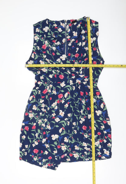 Izabel London Women’s Multicoloured Floral Shift Dress Size 18 Sleeveless Viscose