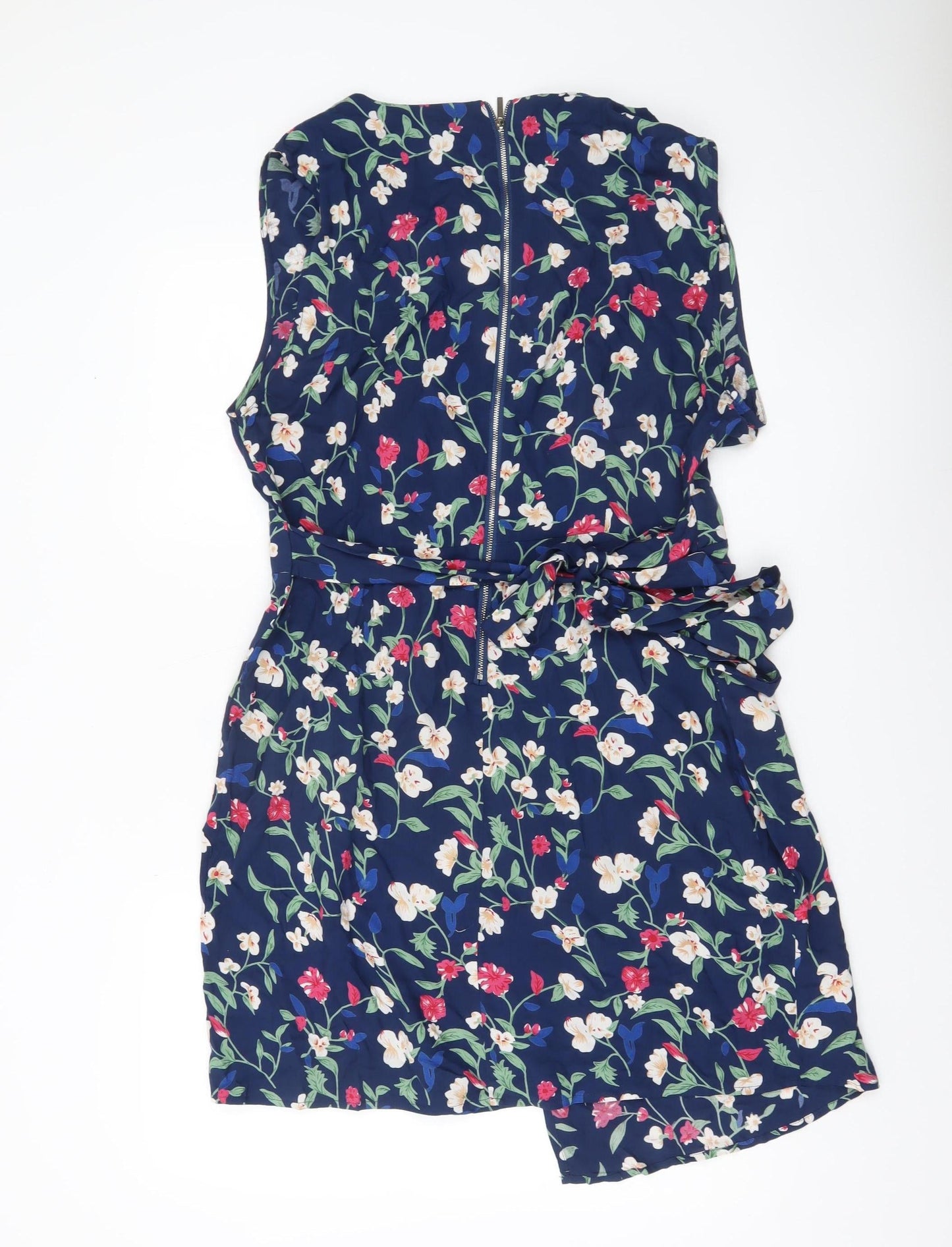 Izabel London Women’s Multicoloured Floral Shift Dress Size 18 Sleeveless Viscose