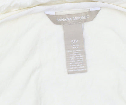 Banana Republic Women’s Ivory Tank Top Size S Sleeveless Scoop Neck
