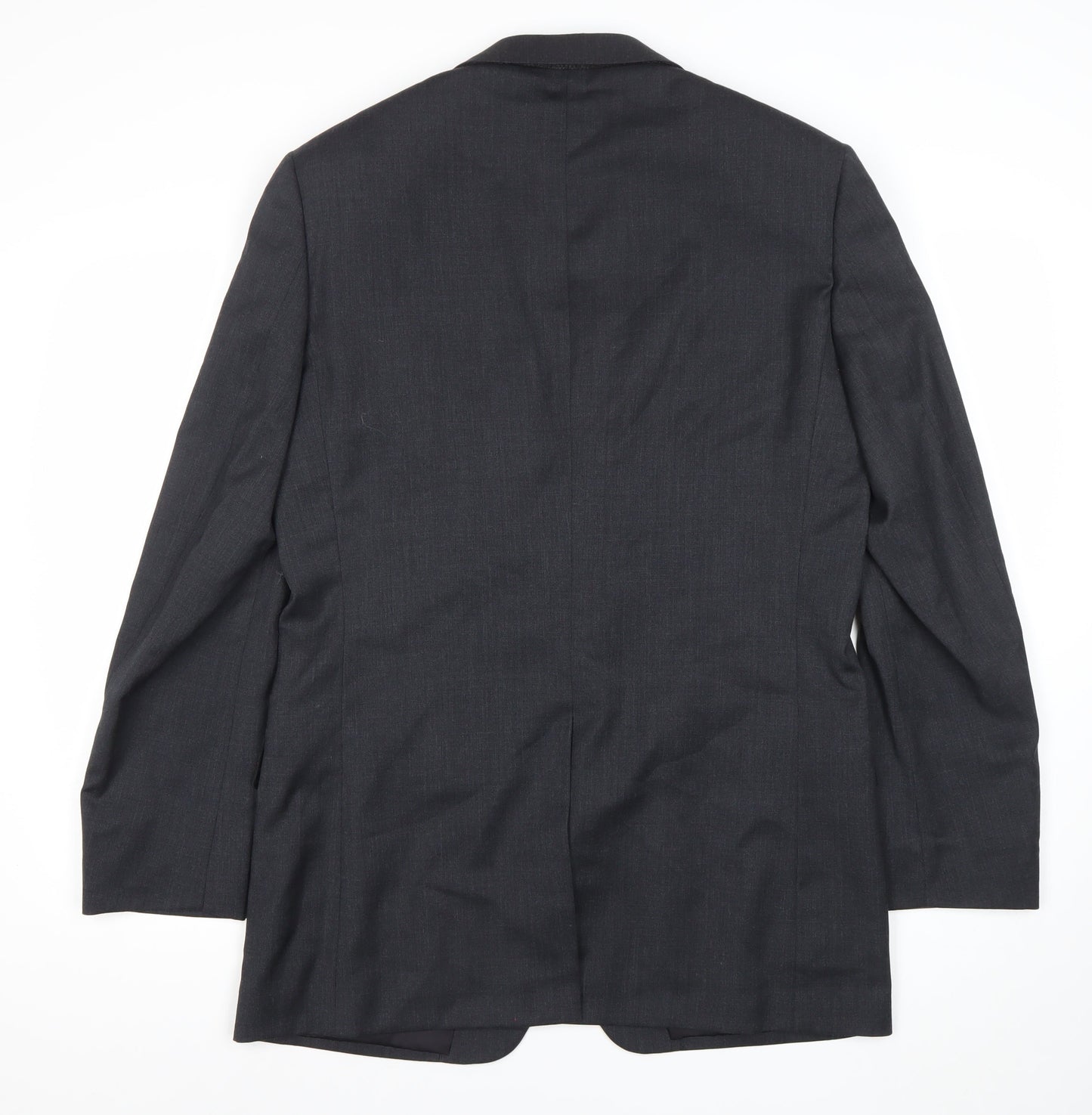 Marks and Spencer Men’s Charcoal Wool Suit Jacket 40 Chest Long