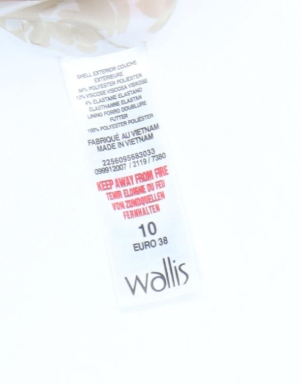 Wallis Women’s Beige Blazer Jacket Size 10 Regular Fit Workwear