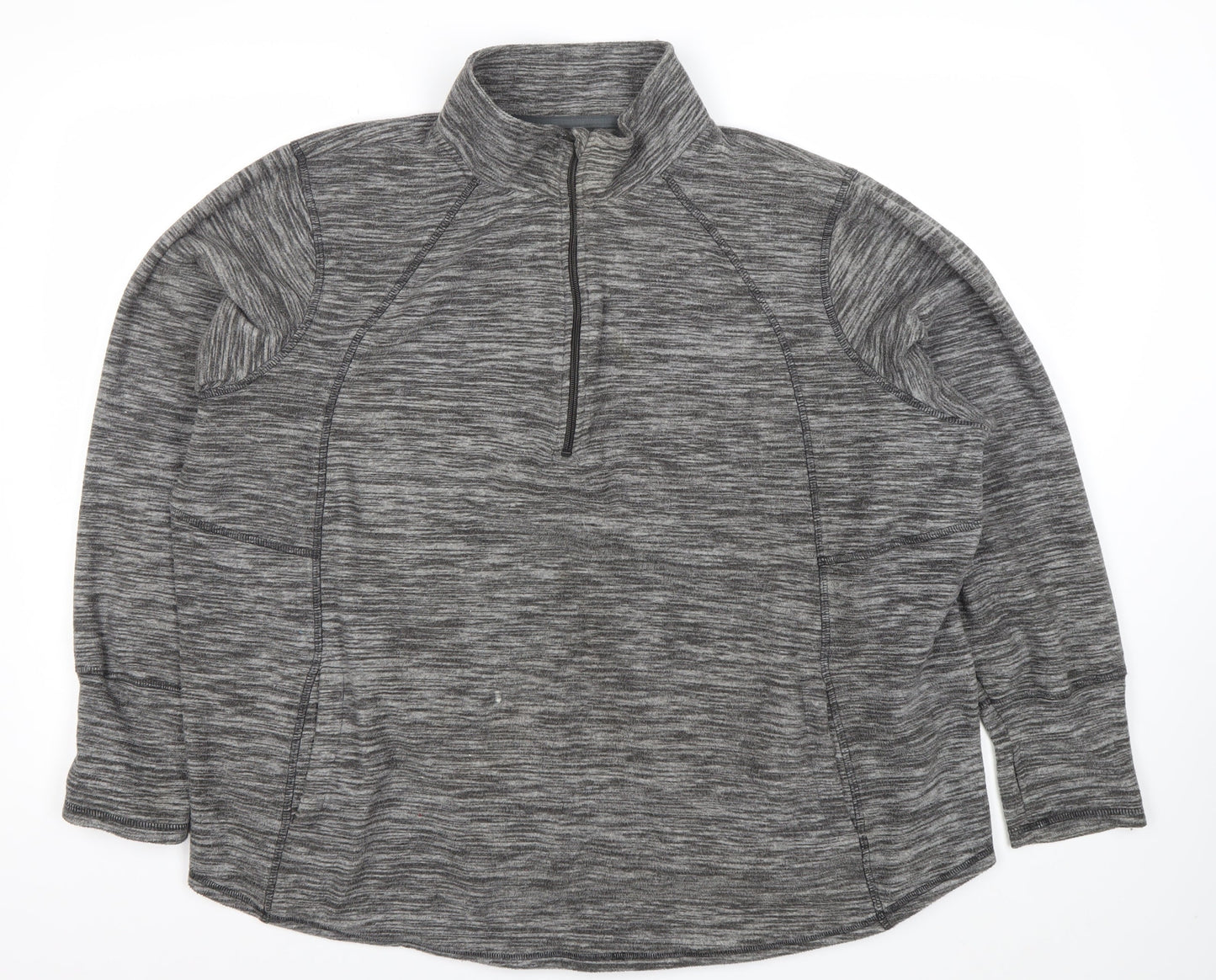 St John's Bay Womens Grey 2XL Pullover Sweatshirt Activewear