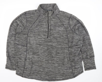 St John's Bay Womens Grey 2XL Pullover Sweatshirt Activewear
