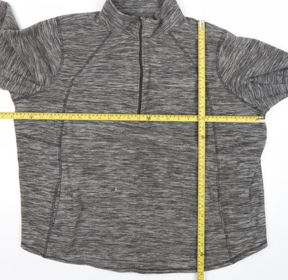 St John's Bay Womens Grey 2XL Pullover Sweatshirt Activewear