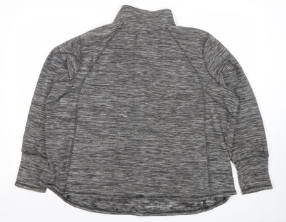St John's Bay Womens Grey 2XL Pullover Sweatshirt Activewear