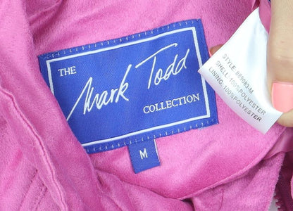 Mark Todd Womens Pink Quilted Waistcoat M Full Zip Outdoor Gilet