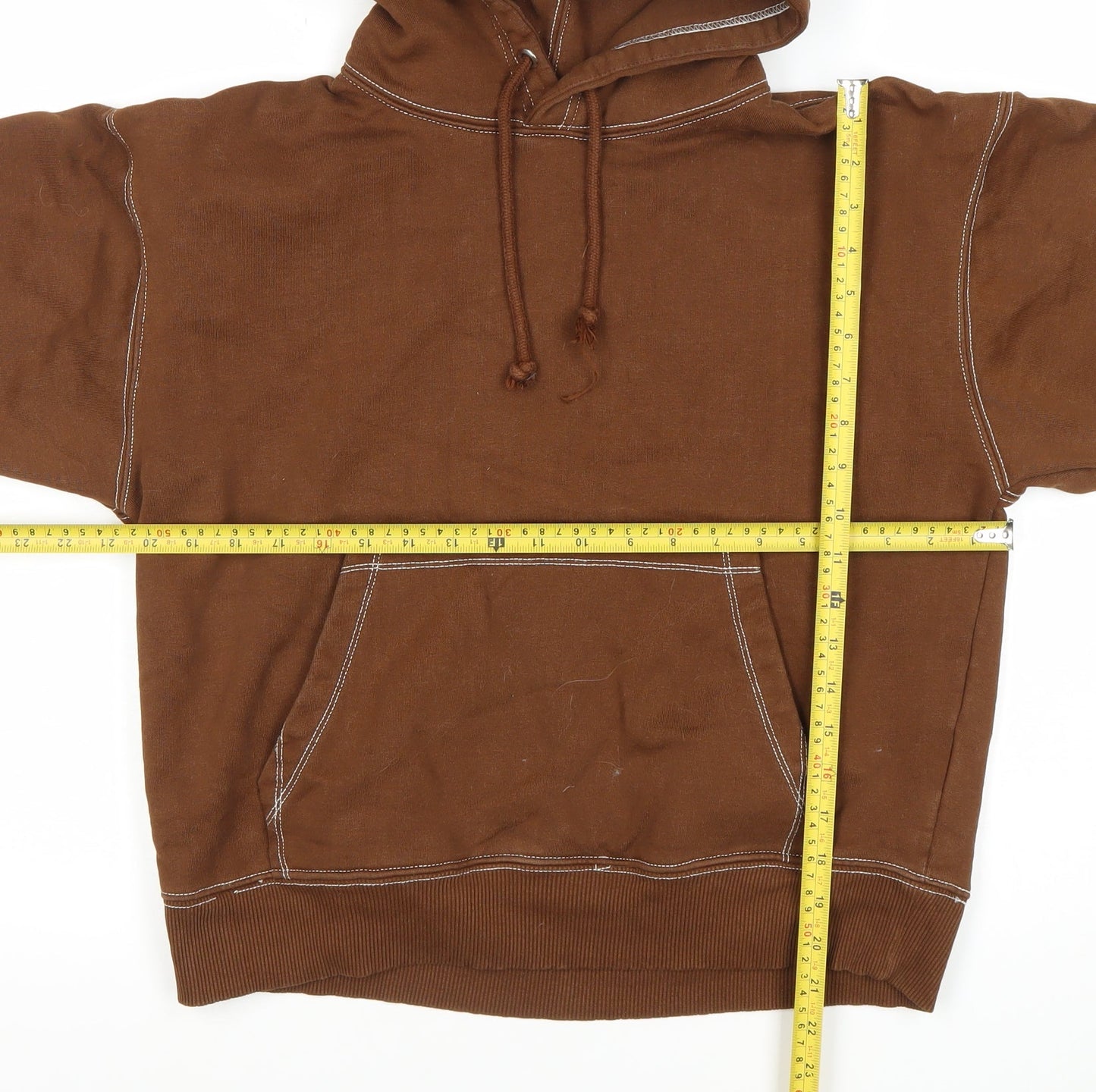 Zara Women’s Brown Pullover Hoodie Size S Cotton Blend