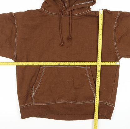 Zara Women’s Brown Pullover Hoodie Size S Cotton Blend