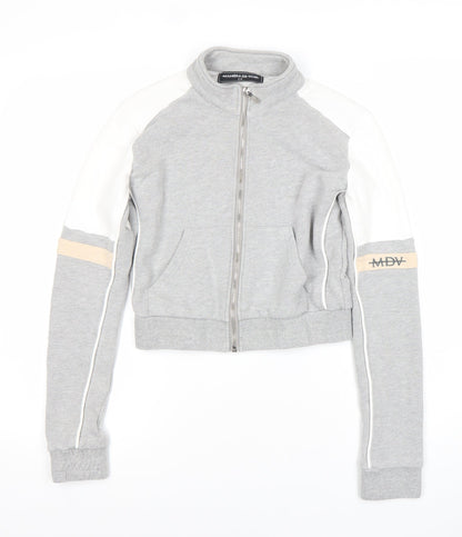 Manière De Voir Women’s Grey Full Zip Sweatshirt Size 10