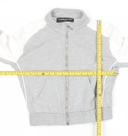 Manière De Voir Women’s Grey Full Zip Sweatshirt Size 10
