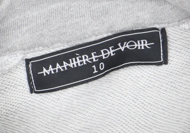 Manière De Voir Women’s Grey Full Zip Sweatshirt Size 10