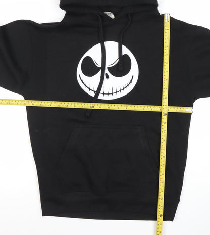 Club Classic Mens Black Pullover Hoodie S Jack Skellington Graphic Print