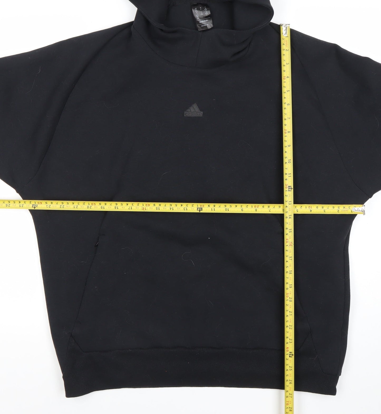 Adidas Womens Black Pullover Hoodie Size M 12-14 Sportswear