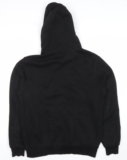 Lorenzo Veratti Mens Black Pullover Hoodie S Embroidered Logo