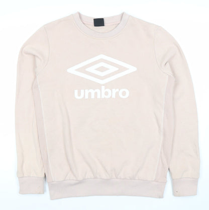 Womens UK Size M Umbro Beige Pullover Sweatshirt