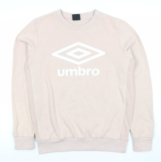 Womens UK Size M Umbro Beige Pullover Sweatshirt