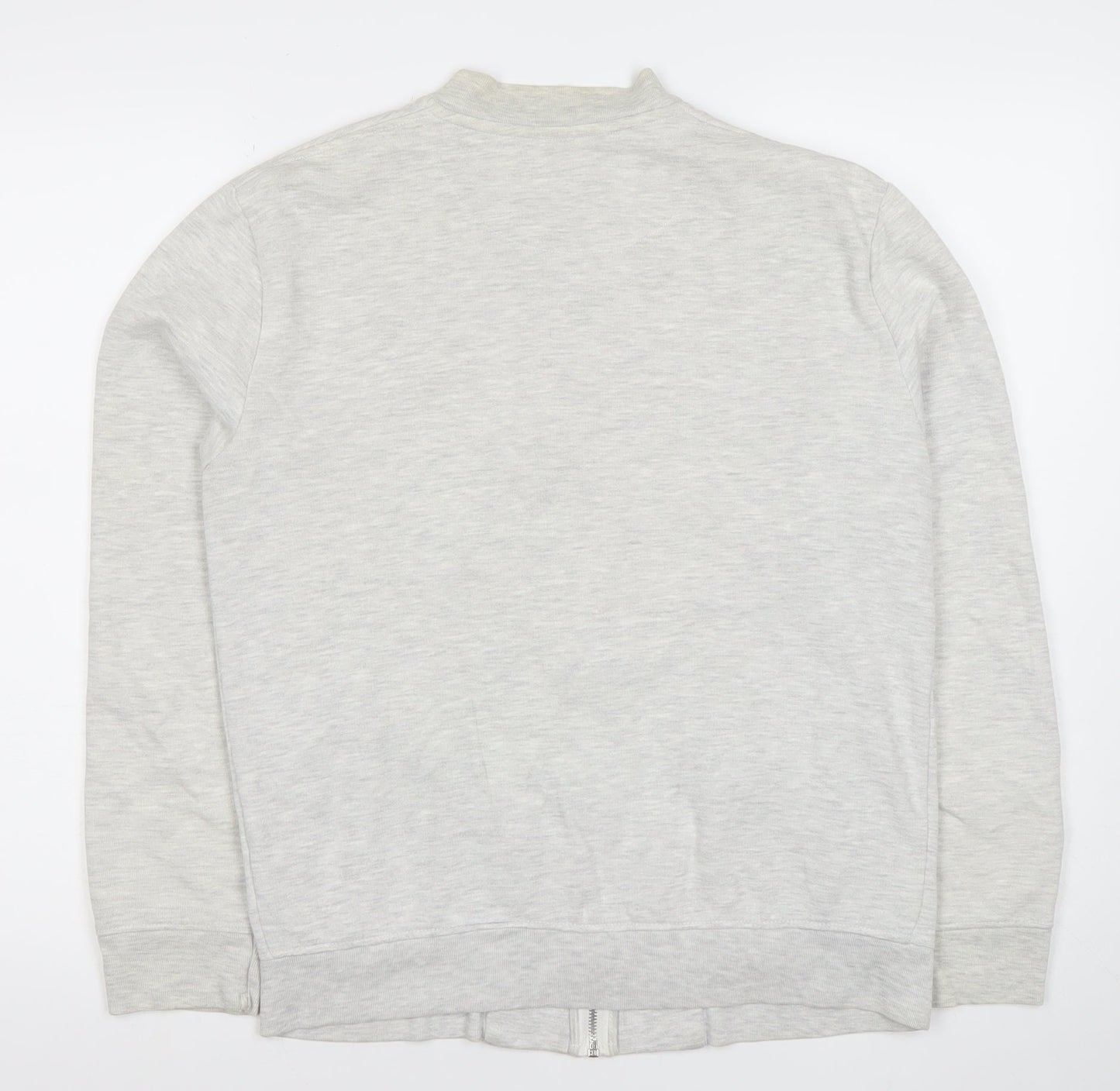 Burton Menswear London Men's Grey Full Zip Sweatshirt Small