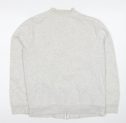 Burton Menswear London Men's Grey Full Zip Sweatshirt Small