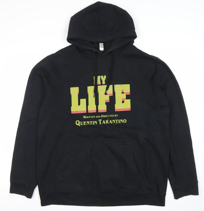 Pampling Unisex Adults Black 2XL Pullover Hoodie Quentin Tarantino Movie Graphic