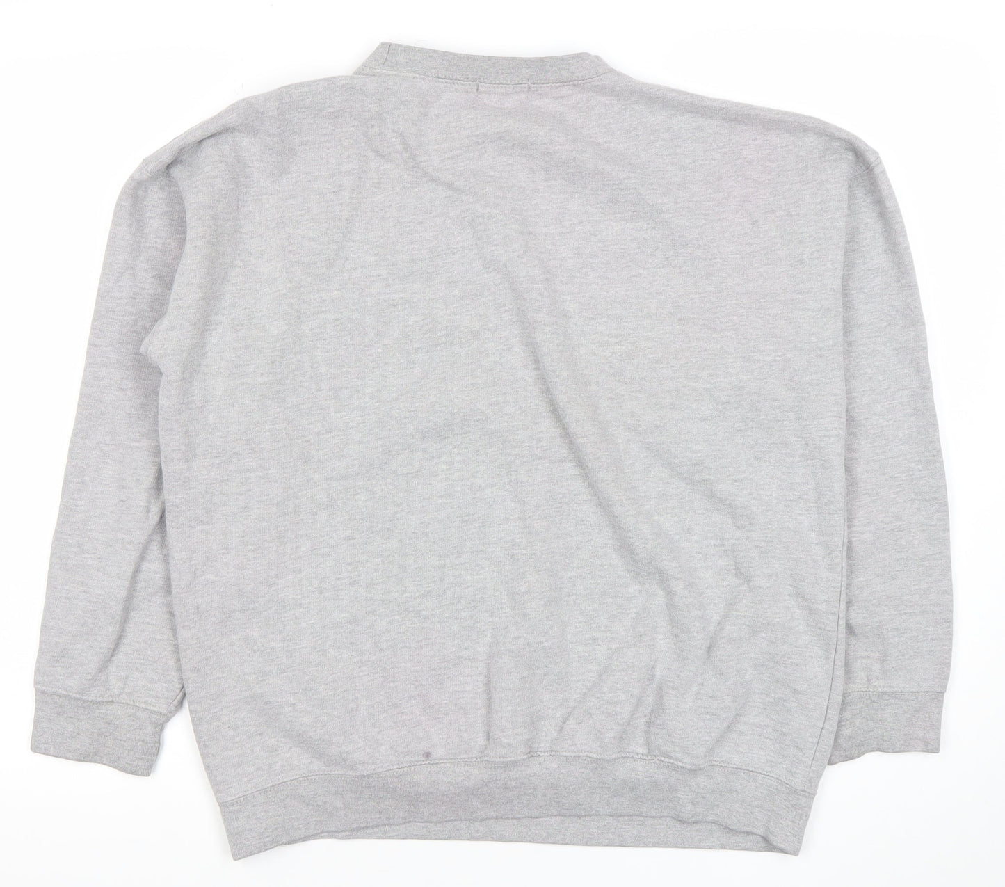 PrettyLittleThing Womens Grey Small Pullover Sweatshirt Tennis Logo
