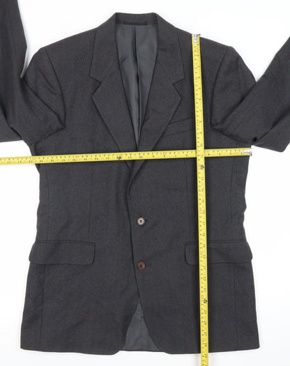 The Gold Collection Men's Multicoloured Stripes Wool Blazer Jacket 40R Classic Fit