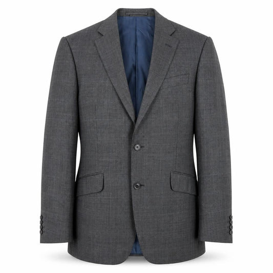 Marks and Spencer Men’s Grey Wool Suit Jacket 38” M Regular Check