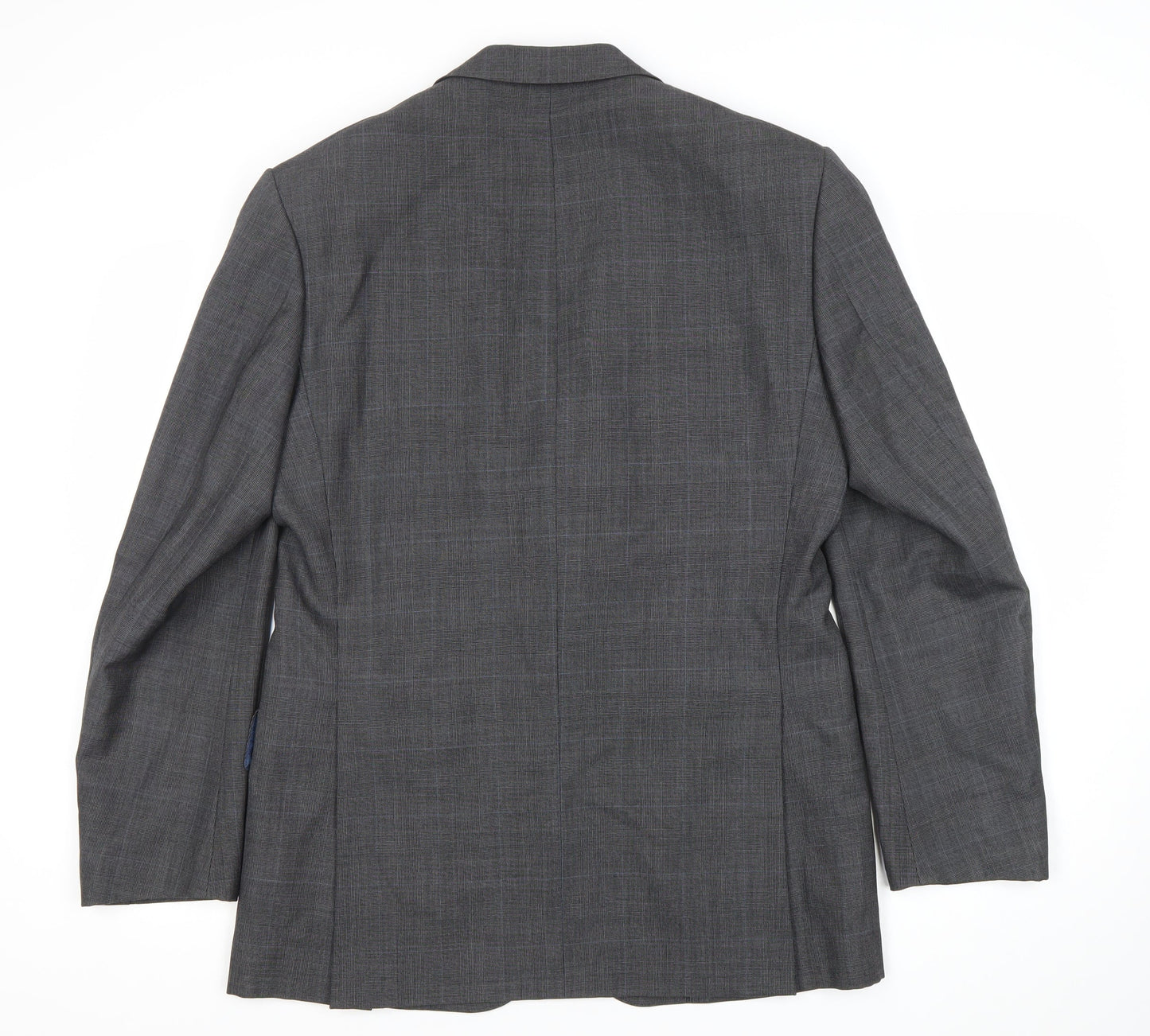 Marks and Spencer Men’s Grey Wool Suit Jacket 38” M Regular Check