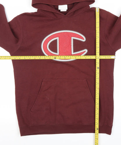 Mens UK Size XL Champion Red Pullover Hoodie
