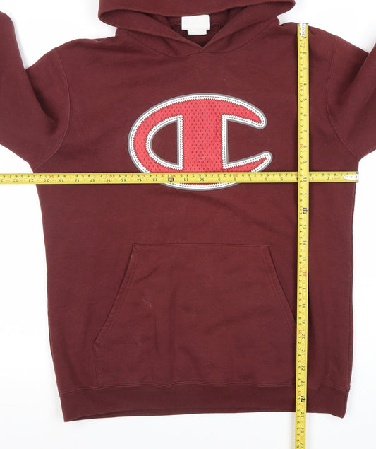 Mens UK Size XL Champion Red Pullover Hoodie